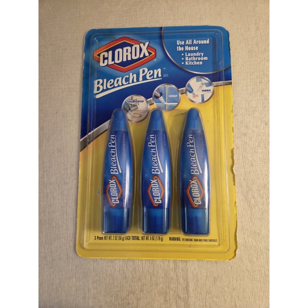 Clorox Bleach Pens New And Unused 3 Pk 2003 Discontinued‎ Box Damage